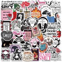 Pacote de adesivos Bookish Quote Vinyl Dec 50 unidades Funny Reading