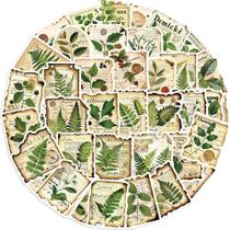 Pacote de adesivos Botanical & Plant, 50 unidades para álbum de recortes, diário