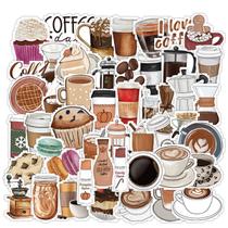 Pacote de adesivos: café, tarde, chá, lanche, anime, à prova d'água
