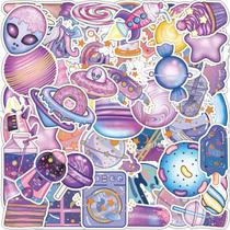 Pacote de adesivos Candy Space, 50 peças de sobremesa fofa Alien Galaxy Pacote de adesivos Candy Space, 50 peças de sobremesa fofa Alien Galaxy