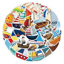 Pacote de adesivos Cartoon Sailing Boat Anime 50 unidades de 5-8 cm
