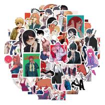 Pacote de adesivos Chainsaws Mans Anime 50 unidades de 3-8 cm