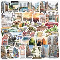 Pacote de adesivos City Aesthetic, 50 unidades, pacote de grafite minimalista