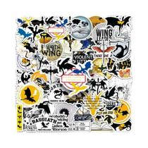 Pacote De Adesivos Clássicos Novel Fourth Wing Em Vinil À Prova d'Água Para Bagagem, Guitarra,