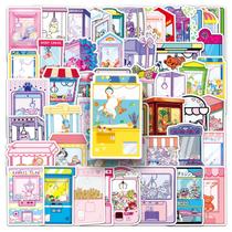 Pacote de adesivos Claw Machine Theme, 50 unidades para crianças, à prova d'água Pacote de adesivos Claw Machine Theme, 50 unidades para crianças, à prova d'água