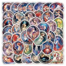 Pacote de adesivos Crystal Woman, 50 unidades Fantasy Mermaid Fairy