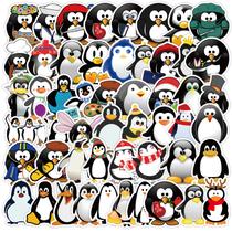 Pacote de adesivos Cute Penguin Cartoon Animal Decalque de vinil x50