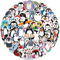 Pacote de adesivos Cute Penguins Anime, 50 peças de desenho animado decorativo Pacote de adesivos Cute Penguins Anime, 50 peças de desenho animado decorativo