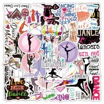 Pacote de adesivos Dance, 100 peças, decalques de vinil à prova d'água