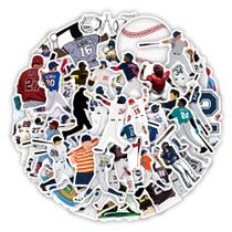 Pacote de adesivos de beisebol, desenho animado, vinil impermeável, 50 unidades Pacote de adesivos de beisebol, desenho animado, vinil impermeável, 50 unidades