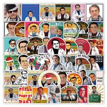 Pacote de adesivos de fisioterapia, 50 unidades de desenhos animados à prova d'água