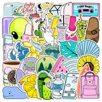 Pacote de adesivos de vinil de grafite, 50 unidades à prova d'água para carro