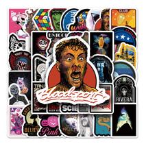 Pacote de adesivos de vinil impermeável, 50 peças, designs modernos