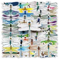 Pacote de adesivos: Decalques de vinil Dragonfly Cartoon Insect x50