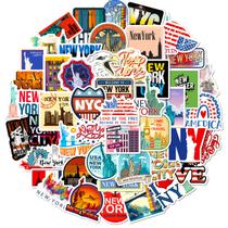Pacote de adesivos: decalques de vinil New York City Skyline x50