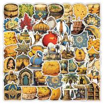 Pacote de adesivos, decalques de vinil retrô do Oriente Médio, 50 unidades