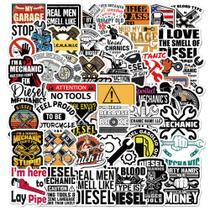Pacote de adesivos Diesel Mechanic, 50 unidades - Funny Garage Toolbox