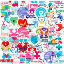 Pacote de adesivos Doctor Nurse Medical Professional 50 unidades