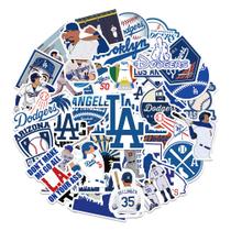 Pacote de adesivos Dodgers Anime 50 unidades de vinil impermeável de 3-8 cm