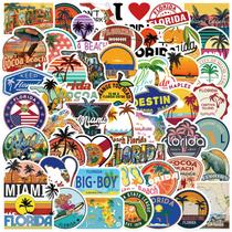 Pacote de adesivos e decalques de vinil Florida Sunshine State, 50 unidades Pacote de adesivos e decalques de vinil Florida Sunshine State, 50 unidades
