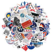 Pacote de adesivos espaciais, decalques de vinil, 50 unidades com astronautas, Ro