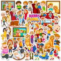 Pacote de adesivos Family Member Anime 50 unidades 4-8 cm Cartoon S