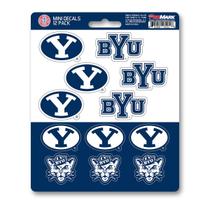 Pacote de adesivos FANMATS NCAA BYU Cougars 12 unidades Mini