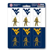 Pacote de adesivos FANMATS NCAA West Virginia Mountaineers