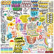 Pacote de adesivos Fun Graffiti Phrase Vinyl, 50 unidades coloridas