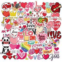 Pacote de Adesivos Funimost 50 Peças Vinil Impermeável Love Pacote de Adesivos Funimost 50 Peças Vinil Impermeável Love