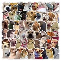 Pacote de adesivos Funny Dog, 50 unidades de vinil impermeável para bricolage