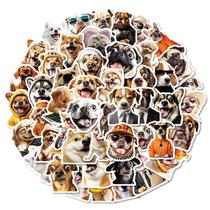 Pacote de adesivos Funny Dog Theme, 50 unidades impermeáveis para todas as idades