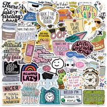 Pacote de adesivos Funny Meme, 200 unidades Prank Quote Decalques em vinil