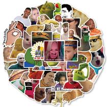 Pacote de adesivos Funny Meme, 50 unidades de expressões de TV e Internet