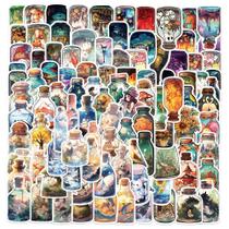 Pacote de adesivos: garrafa de bebida fofa, 50 unidades à prova d'água para bricolage Pacote de adesivos: garrafa de bebida fofa, 50 unidades à prova d'água para bricolage