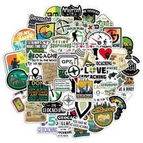 Pacote de adesivos Geocaching, 50 unidades à prova d'água para aventuras ao ar livre