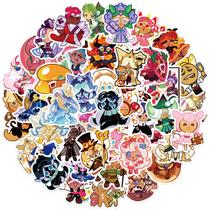 Pacote de adesivos Gingerbread Man Anime, vinil impermeável, 50 unidades Pacote de adesivos Gingerbread Man Anime, vinil impermeável, 50 unidades