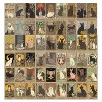 Pacote de adesivos Gothic Witchy Tarot 78 Decalques de vinil rosa
