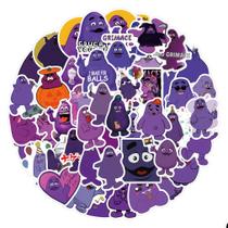 Pacote de adesivos Grimaces Anime 60 unidades de desenho animado decorativo de 5 a 7 cm