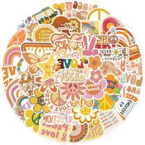Pacote de adesivos Groovys Bohos Hippies Anime 50 unidades de 5-8 cm