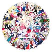 Pacote de adesivos Harleys Quinns Anime 52 unidades 4-8 cm Pacote de adesivos Harleys Quinns Anime 52 unidades 4-8 cm