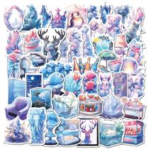 Pacote de adesivos Ice World Theme, 50 unidades Aesthetic Frozen Winter