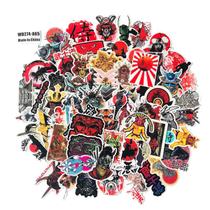 Pacote de adesivos Japanese Budo Anime, vinil impermeável, 65 unidades