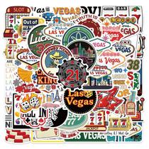Pacote de adesivos Las Vegas, 50 peças, Casino Nevada, à prova d'água Pacote de adesivos Las Vegas, 50 peças, Casino Nevada, à prova d'água