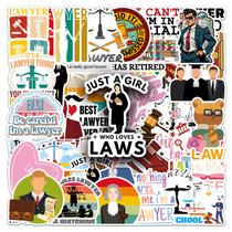Pacote de adesivos Lawyer Funny Legal Quotes Cartoon, 50 unidades