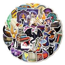 Pacote de adesivos Magic Academy Anime, 50 peças de desenho animado decorativo