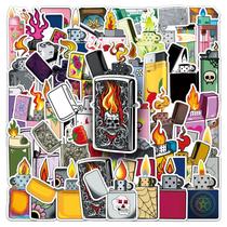 Pacote de adesivos, mais leve, tema de desenho animado, vinil impermeável, 50 unidades Pacote de adesivos, mais leve, tema de desenho animado, vinil impermeável, 50 unidades