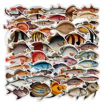 Pacote de adesivos Marine Life Fish Anime 50 unidades de 5 a 7 cm