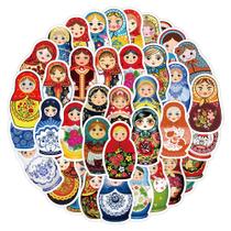Pacote de adesivos Matryoshkas Anime, vinil impermeável, 50 unidades Pacote de adesivos Matryoshkas Anime, vinil impermeável, 50 unidades