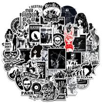 Pacote de adesivos Metal Rock Anime, vinil impermeável, 50 unidades Pacote de adesivos Metal Rock Anime, vinil impermeável, 50 unidades